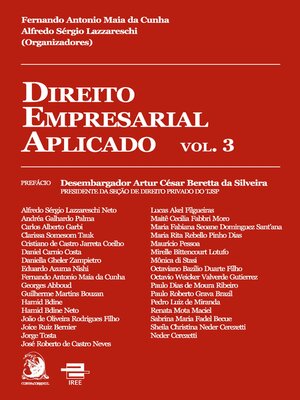 cover image of Direito Empresarial aplicado Volume 3